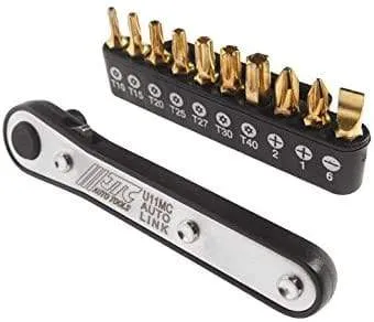 11pc Mini Ratchet and Bit Set