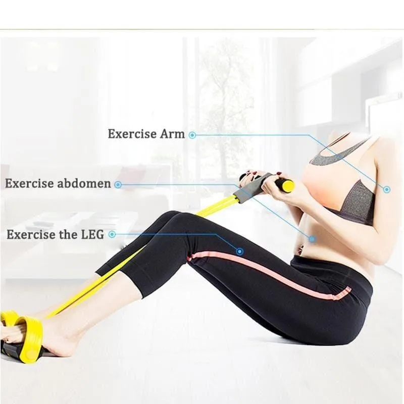 4 Exercise (Working out) Resistance Bands Rower
