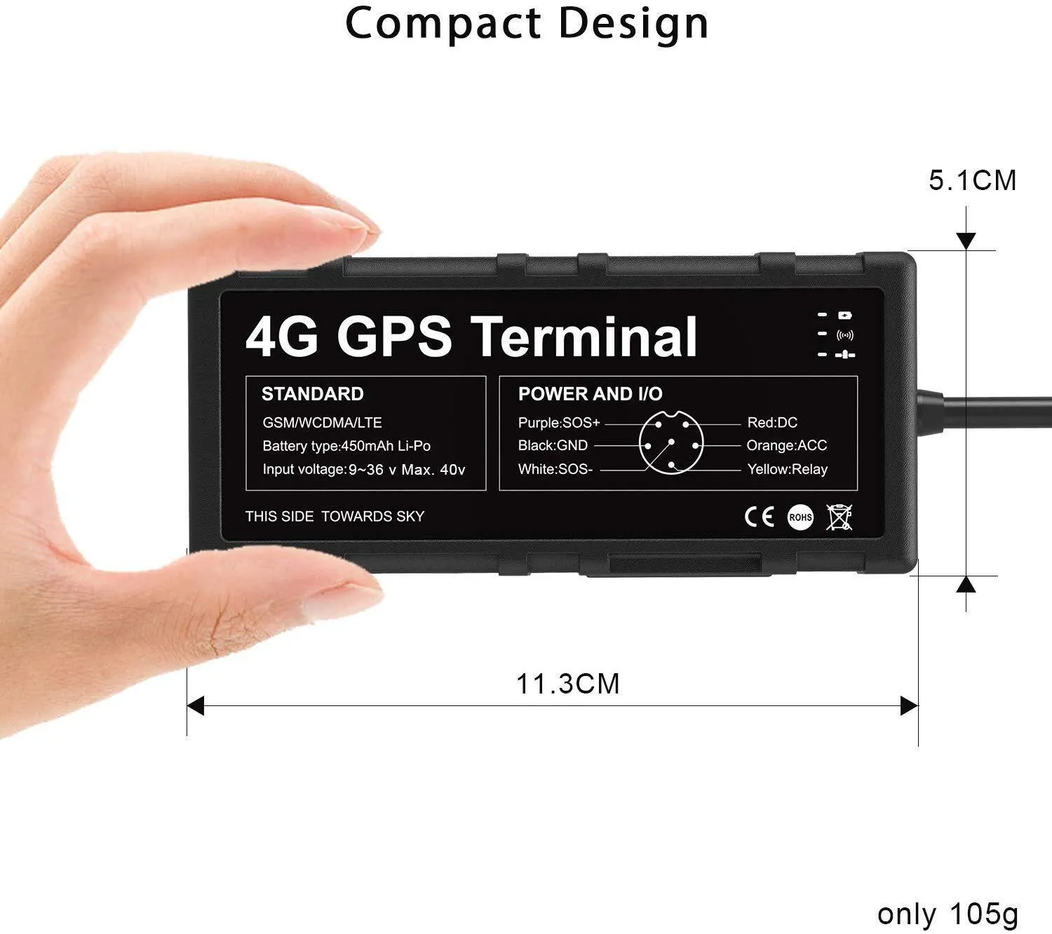 4G GPS Tracker for Vehicles, Toptellite Car GPS Tracking Device Support WiFi Hotspot/Remote Oil & Power Cut-Off Precise Locator Positioning&Monitoring for Fleet Management/Spouses/Assets   SOS Alarm