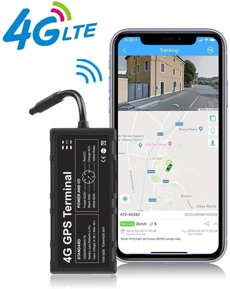 4G GPS Tracker for Vehicles, Toptellite Car GPS Tracking Device Support WiFi Hotspot/Remote Oil & Power Cut-Off Precise Locator Positioning&Monitoring for Fleet Management/Spouses/Assets   SOS Alarm