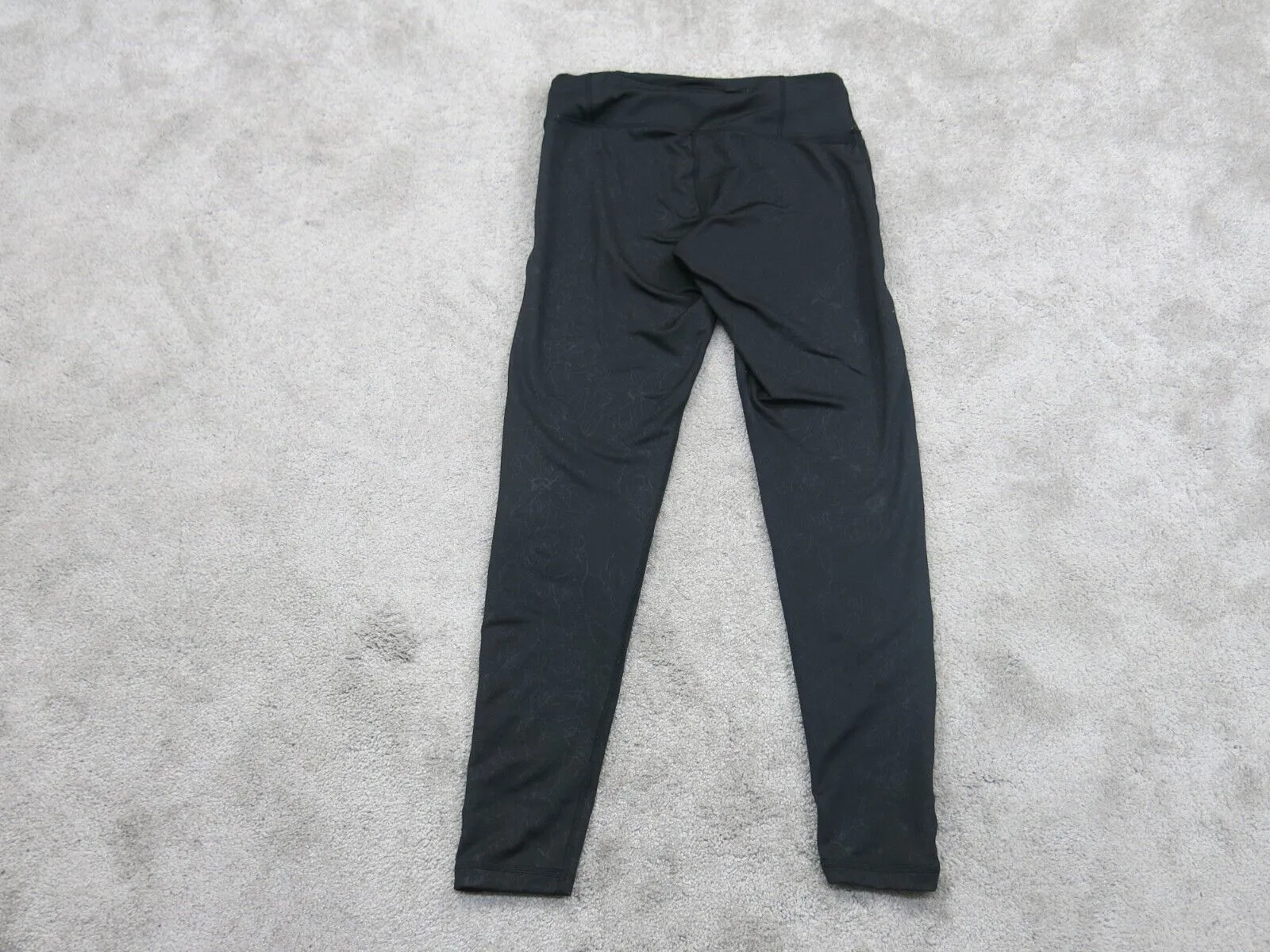 Adidas Legging Womens Medium Black Climalite Yoga Swoosh Logo Skinny Leg Outdoor
