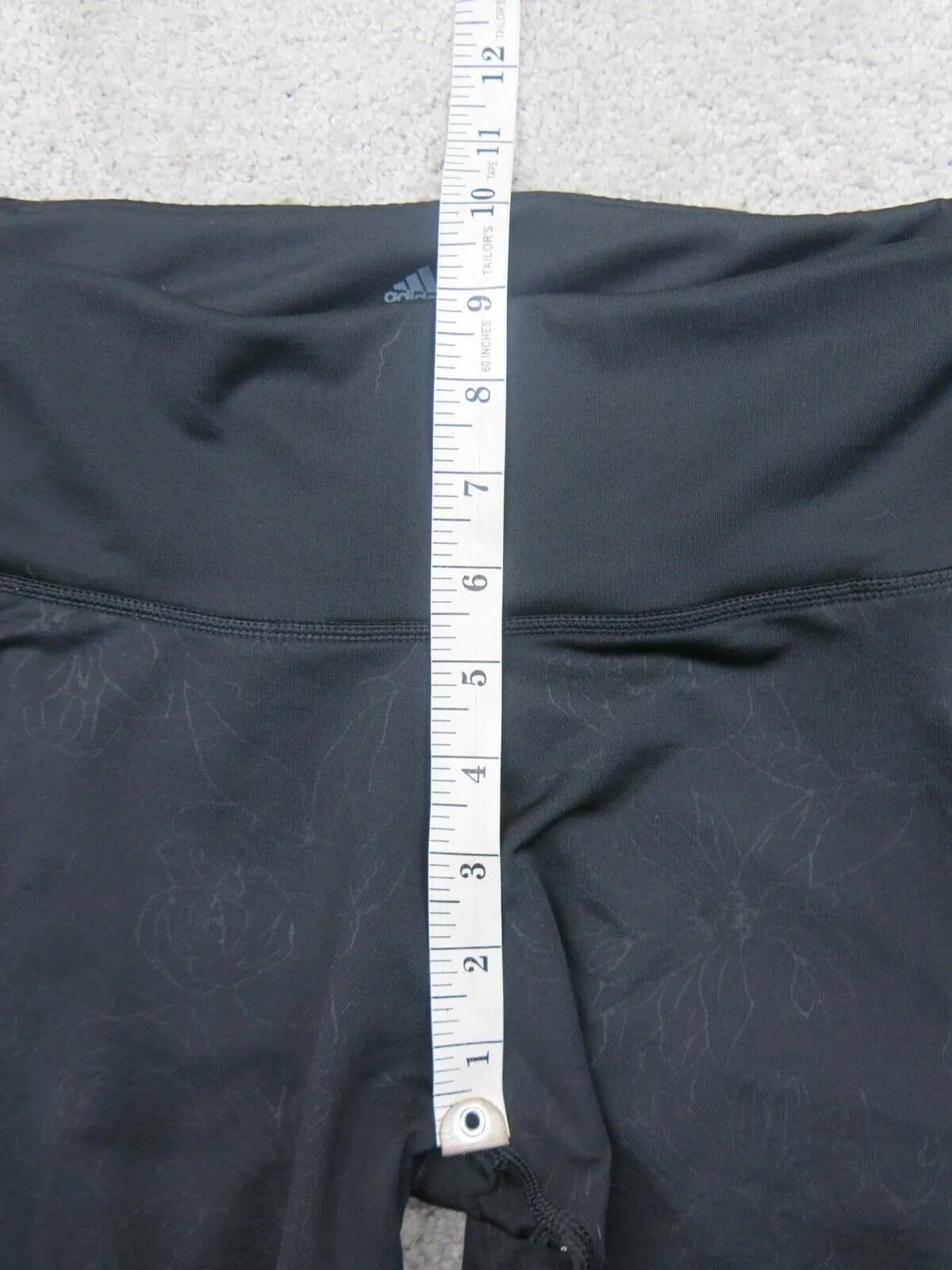 Adidas Legging Womens Medium Black Climalite Yoga Swoosh Logo Skinny Leg Outdoor