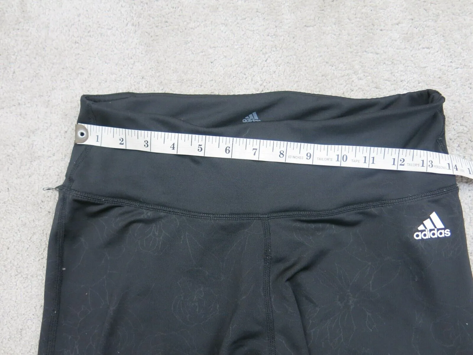 Adidas Legging Womens Medium Black Climalite Yoga Swoosh Logo Skinny Leg Outdoor