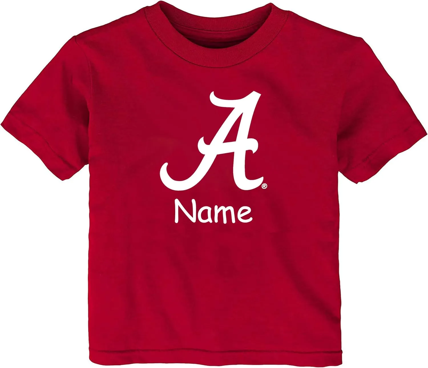 Alabama Crimson Tide Personalized Color Baby Toddler T-Shirt