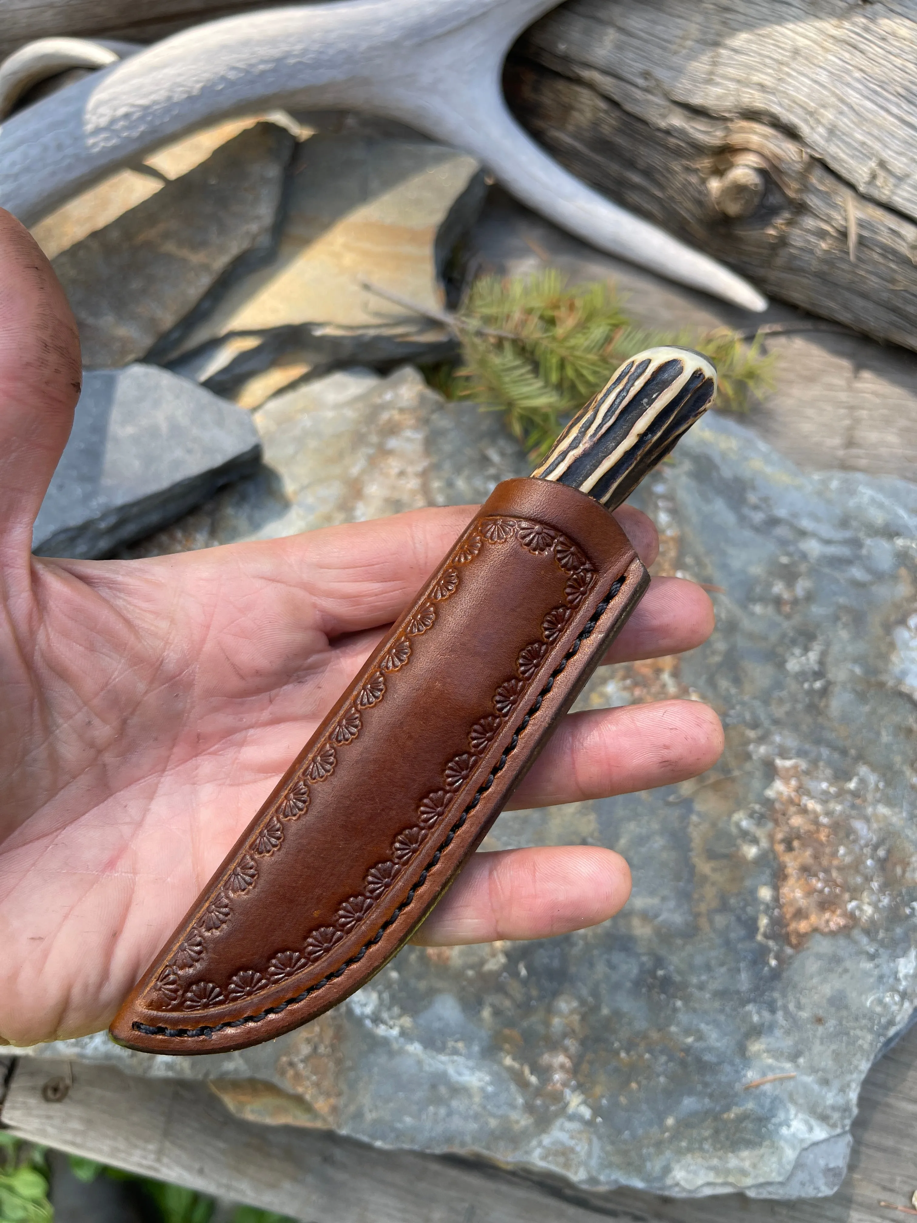Antique European Stag Pocket