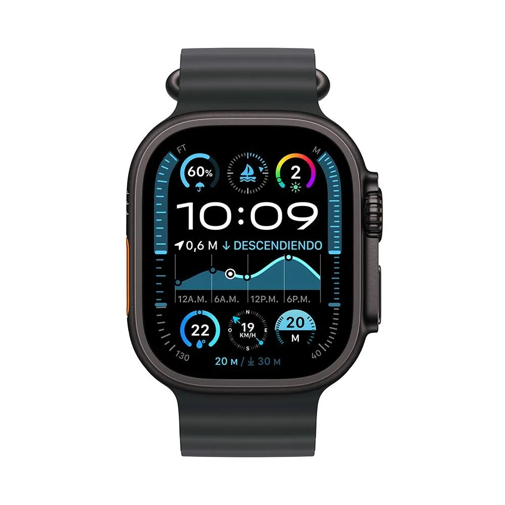 Apple Watch Ultra 2 GPS   Cellular • Caja de titanio negro de 49 mm • Correa Ocean negra