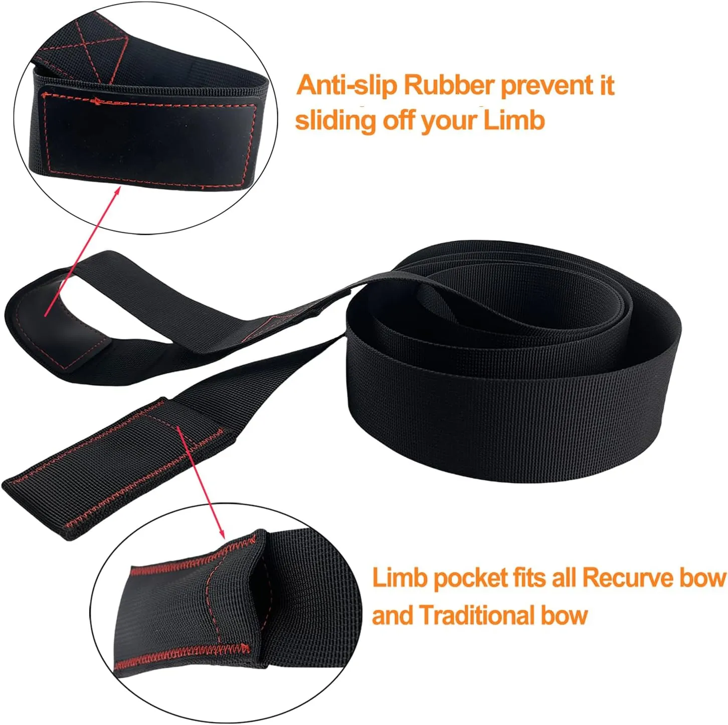 Archery Bow Stringer Recurve Bow Stringer Tool to Install Bow String Easily - Ideal Longbow Traditional Bow Stringer for Archery Target Practice, Hunting Accessories