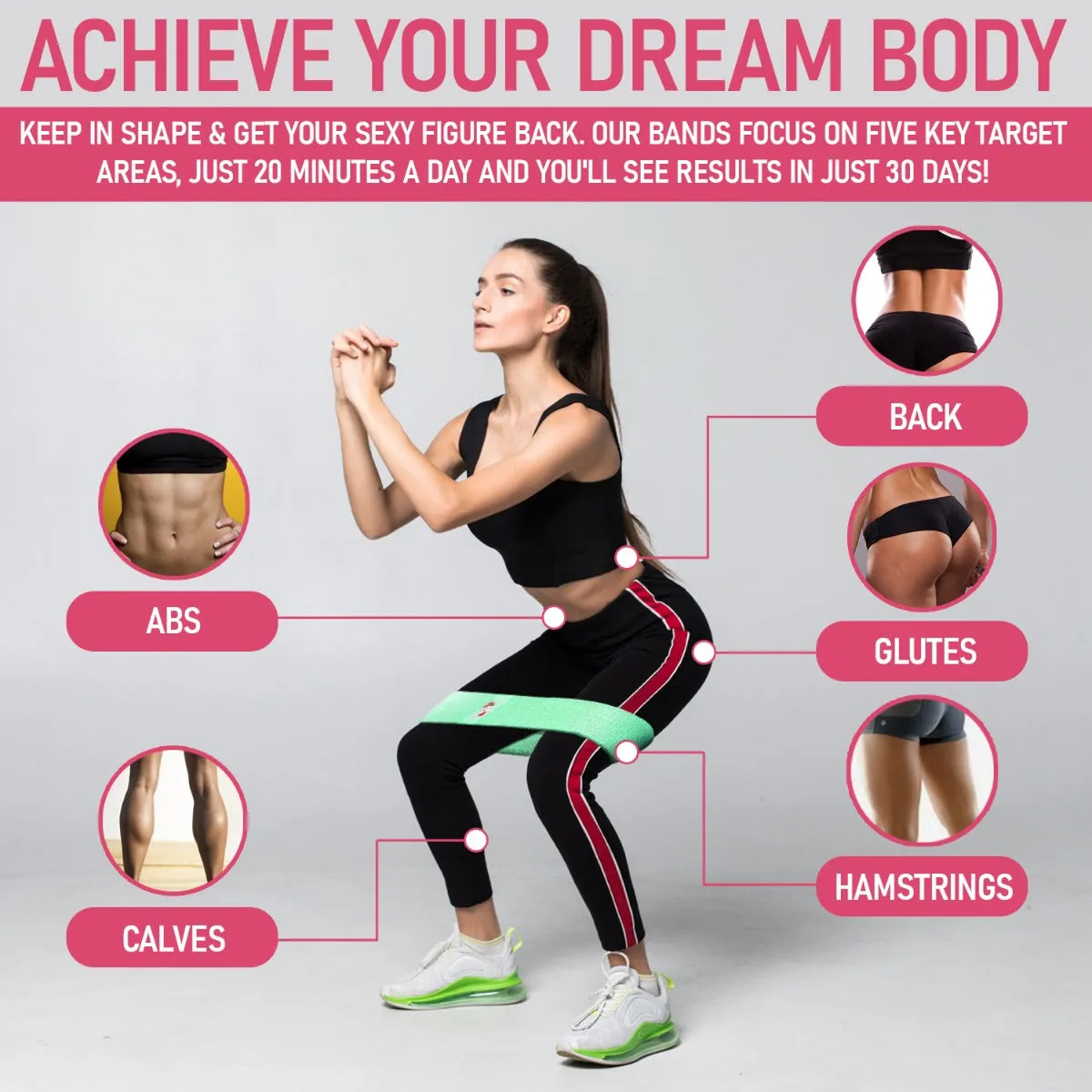 Booty Burner Resistance Band Set