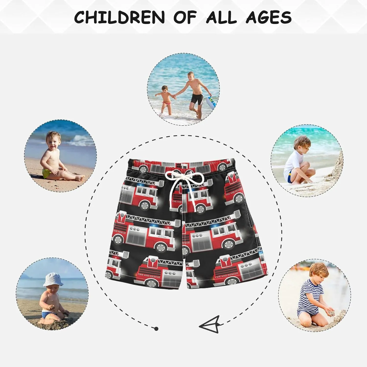 Boys Swim Trunks Toddler Boy Swim Board Shorts Swimwear Kids Beach Swimsuit Bathing Suits