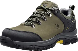 CAMEL CROWN Hiking Shoes Men Trekking Shoe Low Top Outdoor Walking Waterproof Leather Trail Sneakers