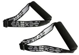 CanDo® Exercise Band - Accessory - Foam Padded Adjustable Webbing Handle - Pair