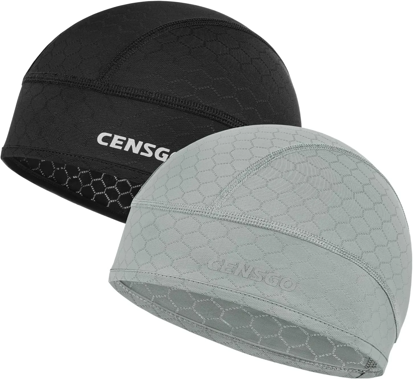 CENSGO Skull Cap Helmet Liner for Men Women, Cycling Cap Sweat Wicking Liner, Cooling Head Cover for Running