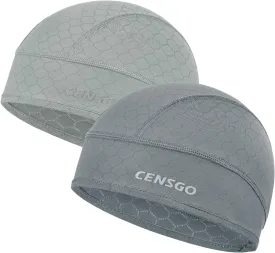 CENSGO Skull Cap Helmet Liner for Men Women, Cycling Cap Sweat Wicking Liner, Cooling Head Cover for Running