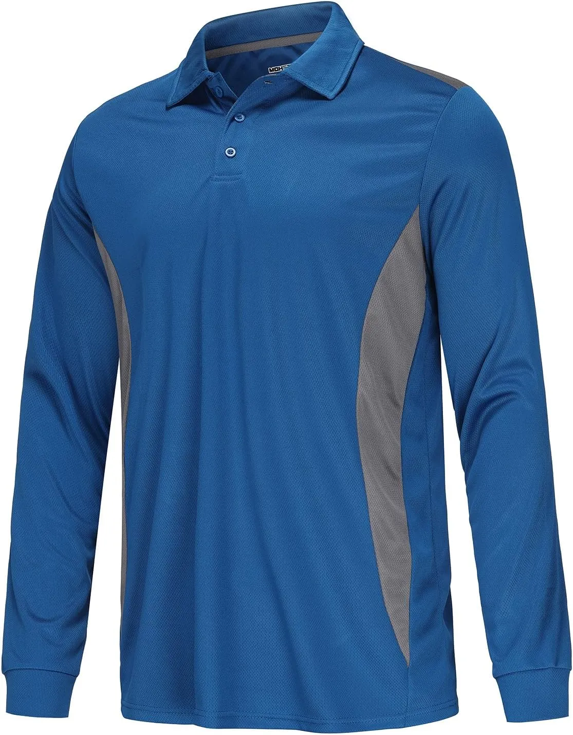 Corna Men's Golf Polo Shirts L-5XL, UPF 50  Moisture Wicking Casual Performance Dry Fit Shirts