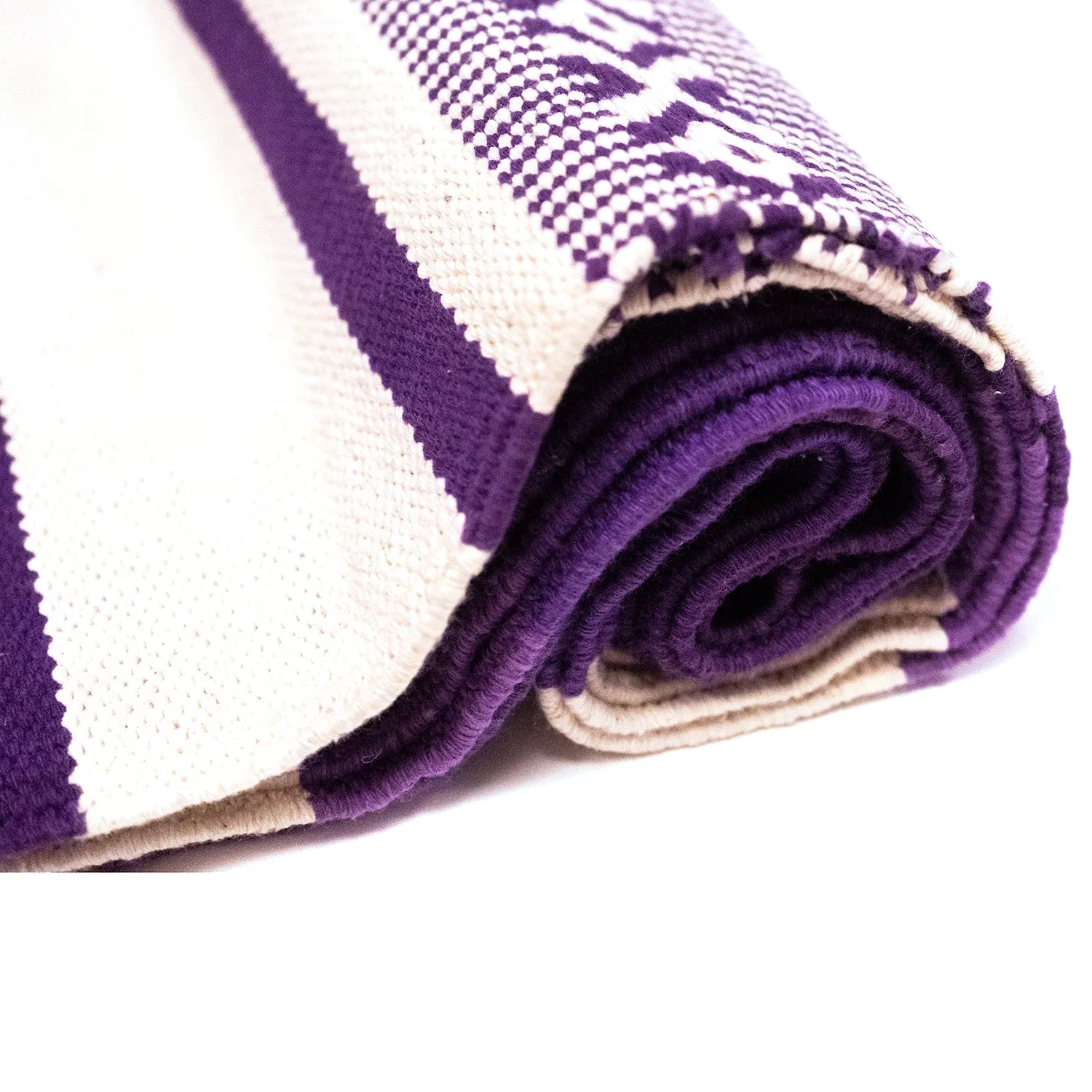 Cotton Multi Shade Yoga Rug