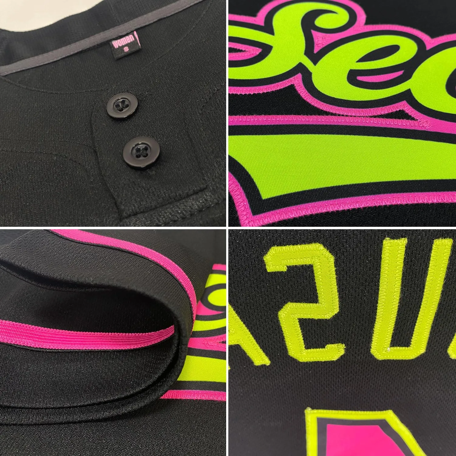 Custom Softball Jersey for Men Women Youth Personalized Two Button Boys Girls Baseball Shirts Create Sport Team Uniform