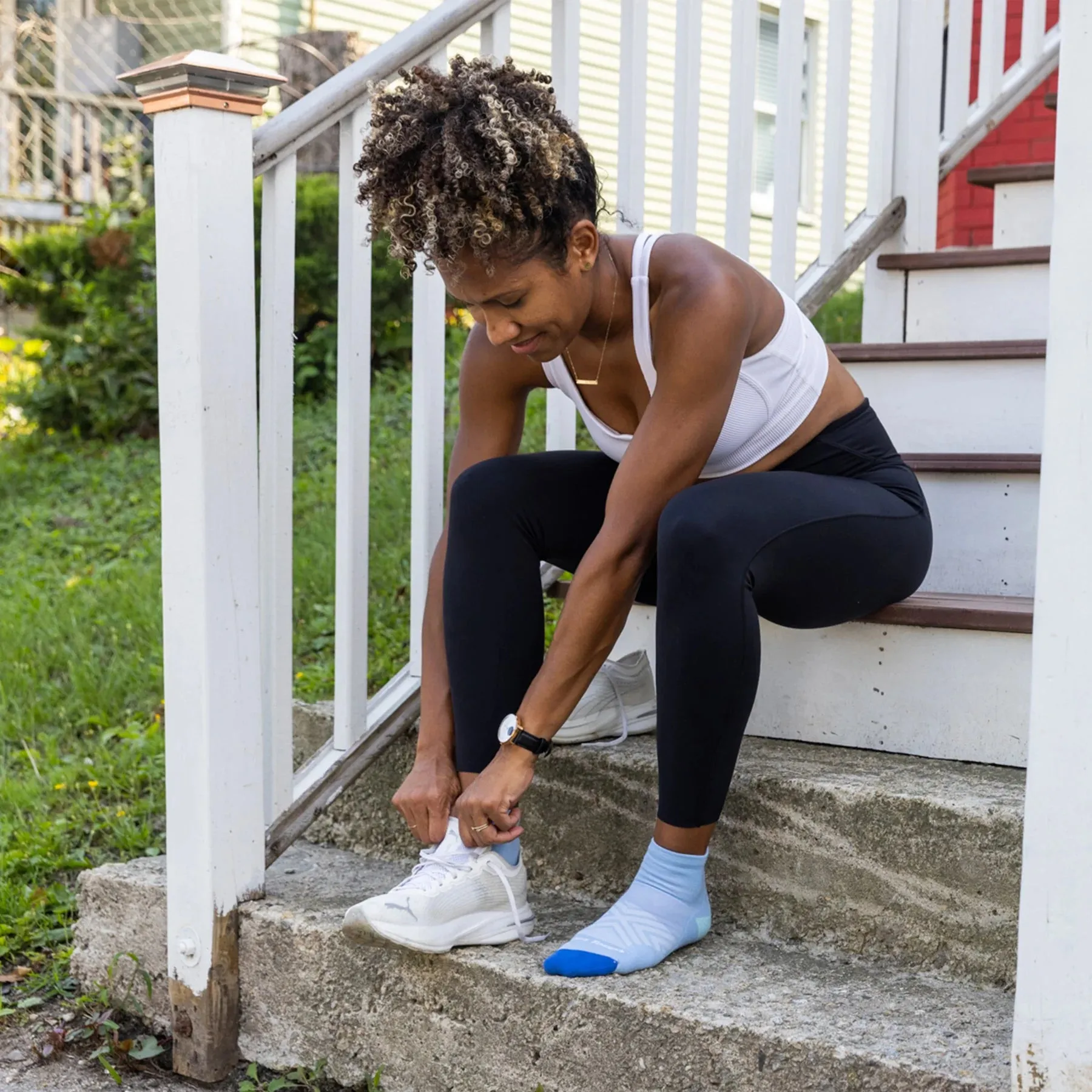 Darn Tough Women's Quarter Ultra Lightweight with Cushion Running Socks