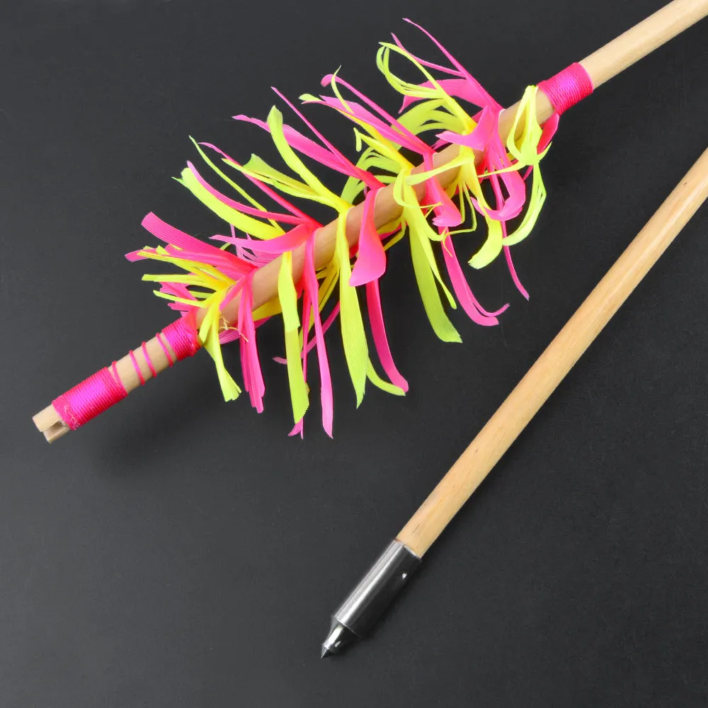 🎯DIY Handmade Archery Flu-Flu Wooden Arrows