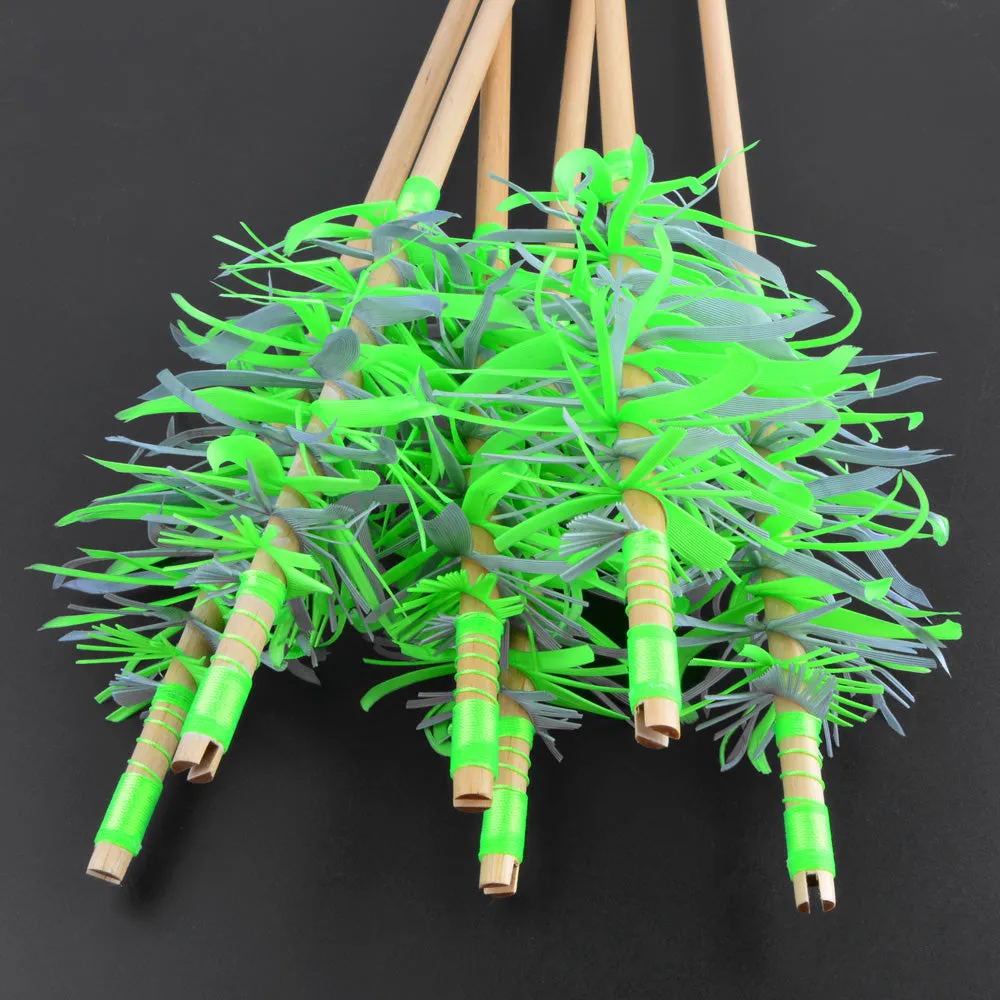 🎯DIY Handmade Archery Flu-Flu Wooden Arrows