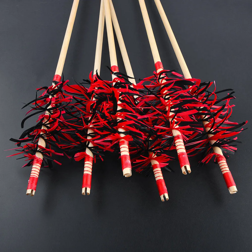 🎯DIY Handmade Archery Flu-Flu Wooden Arrows