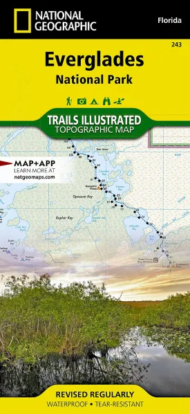 Everglades National Park Map (National Geographic Trails Illustrated Map, 243) Map  Folded Map, January 1, 2022