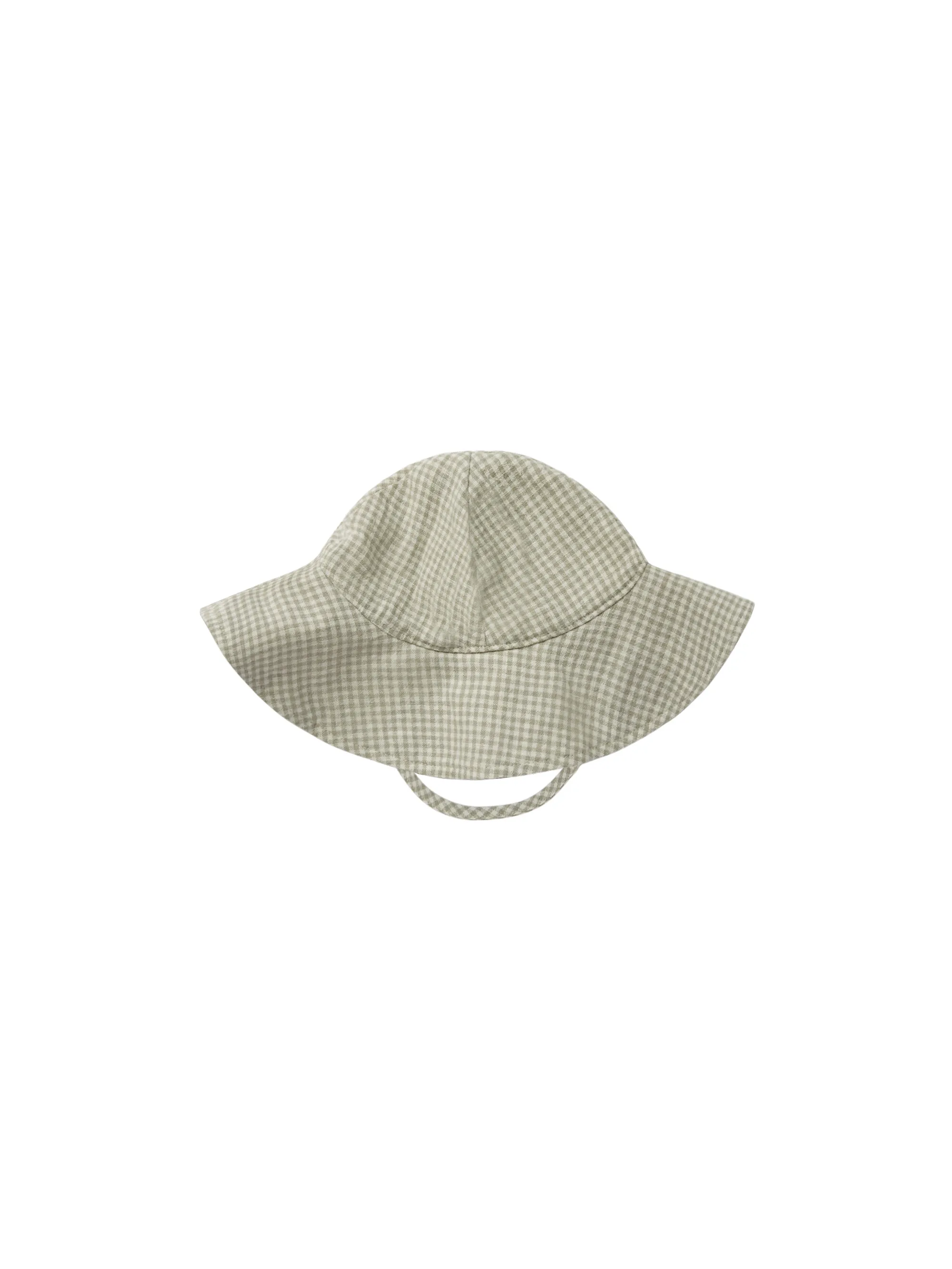 Floppy Sun Hat Sage Gingham