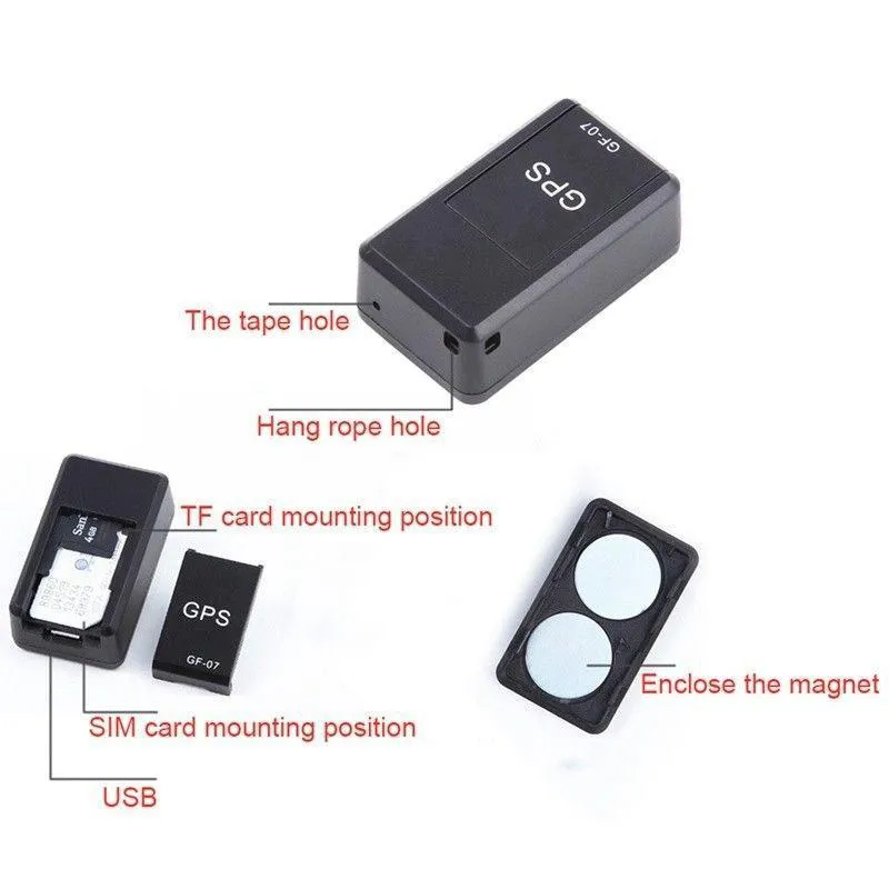 GF07 GSM GPRS Mini Car GPS Tracker Magnetic Vehicle Truck GPS Locator Anti-Lost Recording Tracking Device Can Voice Control