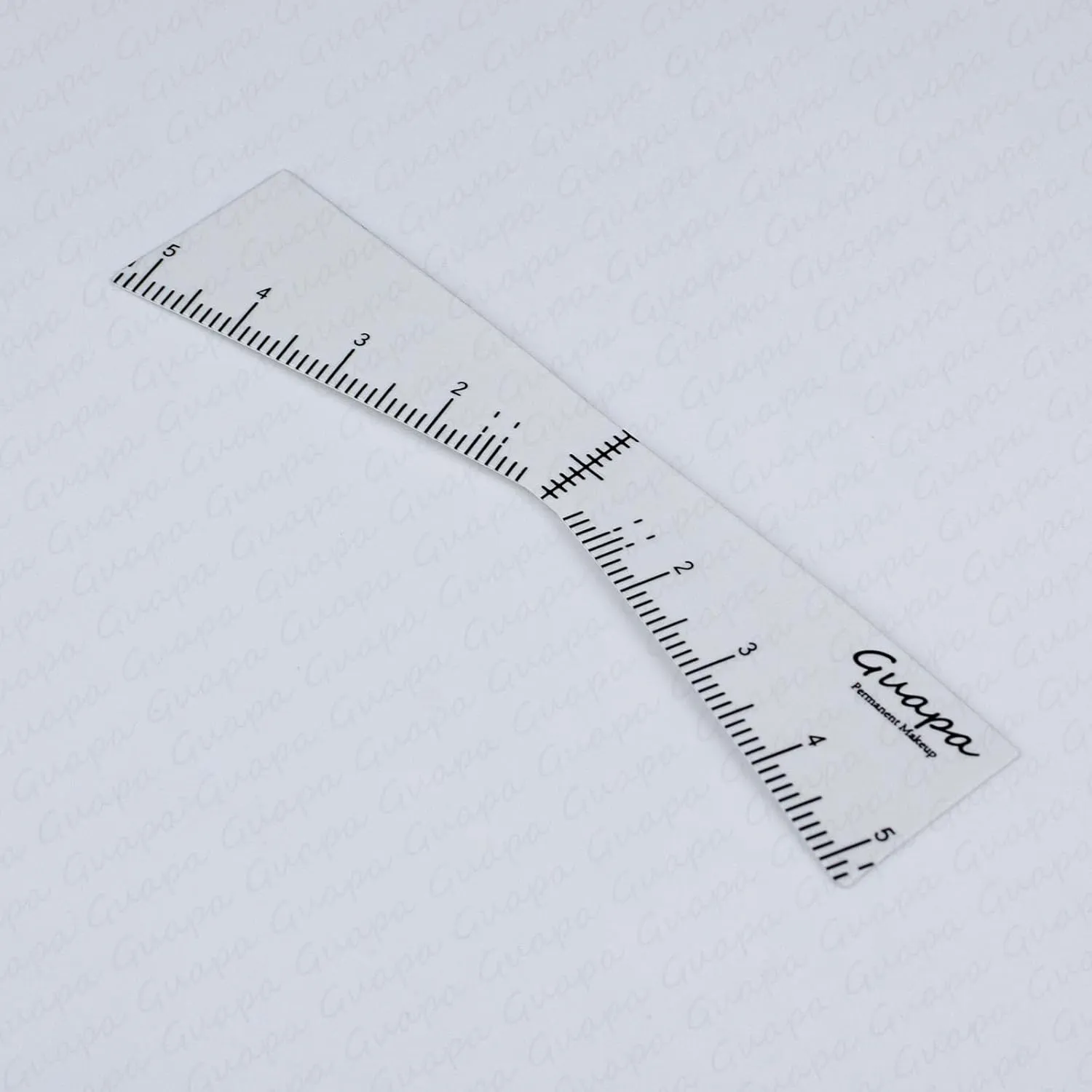 Guapa Eyebrow Ruler Stencils Easy Mapping Shaping Sticker Stencil Microblading Measure Tool Brow Shape Design Positioning Stickers for Permanent Makeup (White Set -5PCS)