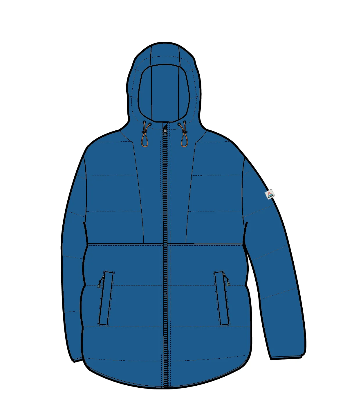 Kai Recycled Insulated Jacket - Azure Blue