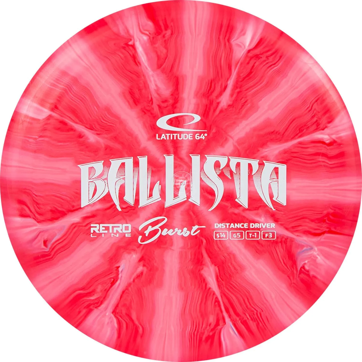 Latitude 64 Retro Burst Disc Golf Starter Set | Perfect Disc Golf Set for New to Intermediate Players | Includes Bonus Mini Marker | Grippy Base Plastic | Colors May Vary