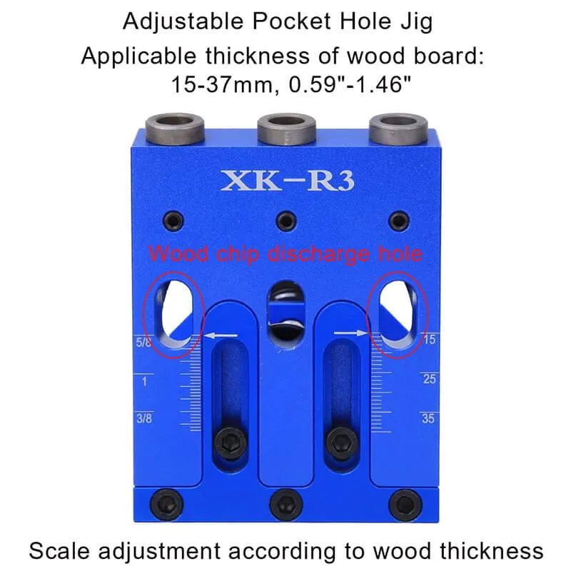 Levoite™ Pocket Hole Jig Kit System XK-R3
