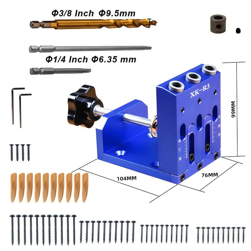 Levoite™ Pocket Hole Jig Kit System XK-R3