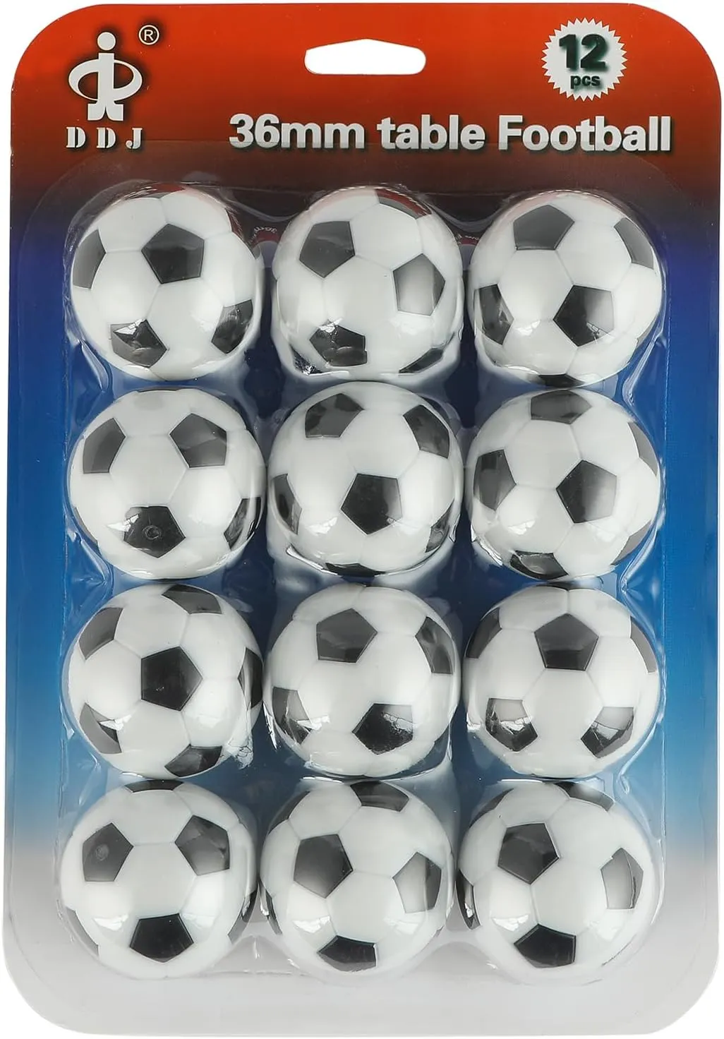 Pack of 12 Foosball Balls Mini Soccer Balls - Small Soccer Ball Replacements for Foosball Table Fun Home Recreation