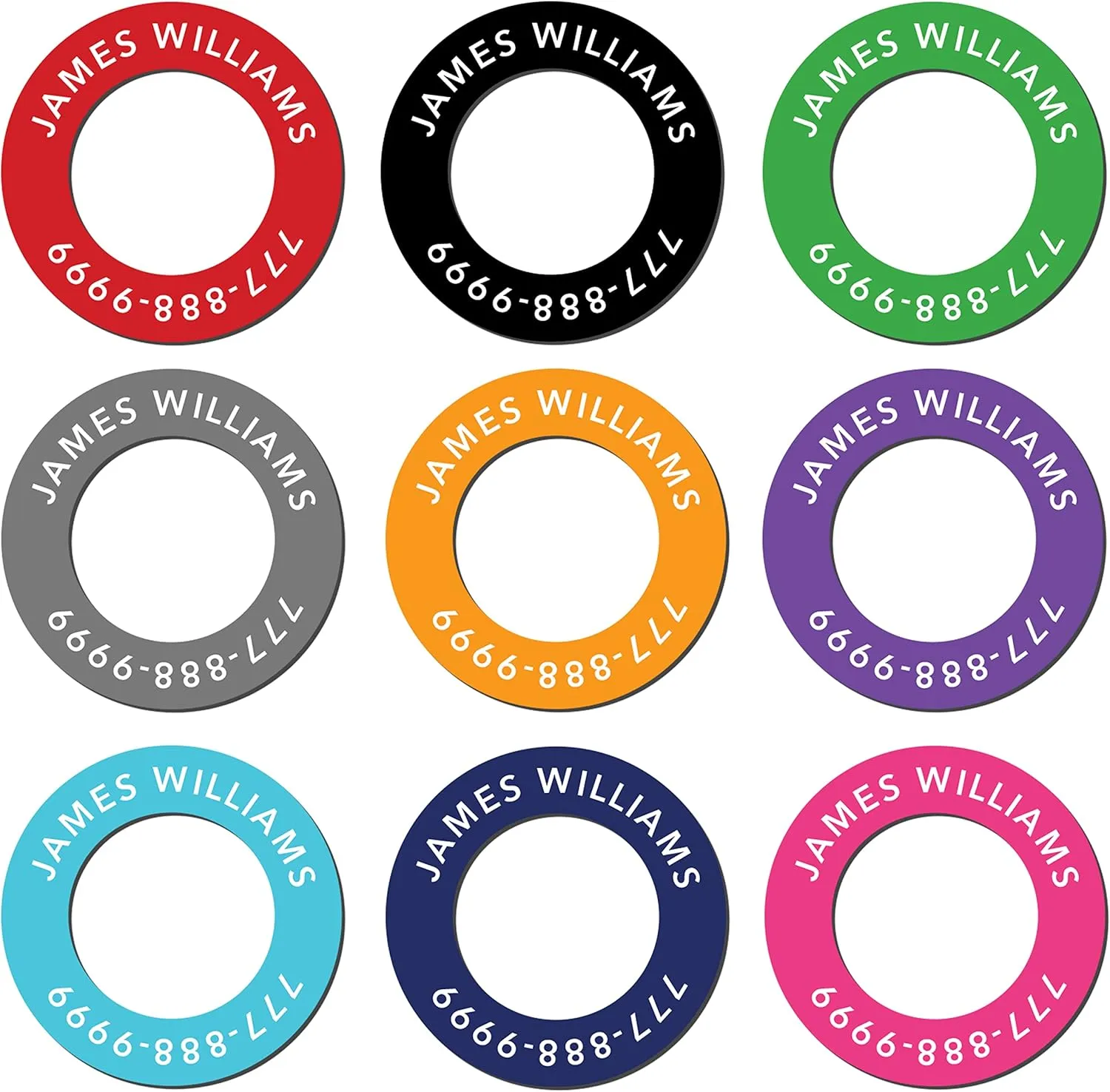 Personalized Disc Golf Name Labels (15 Labels) Custom Name Stickers for Disc Golf