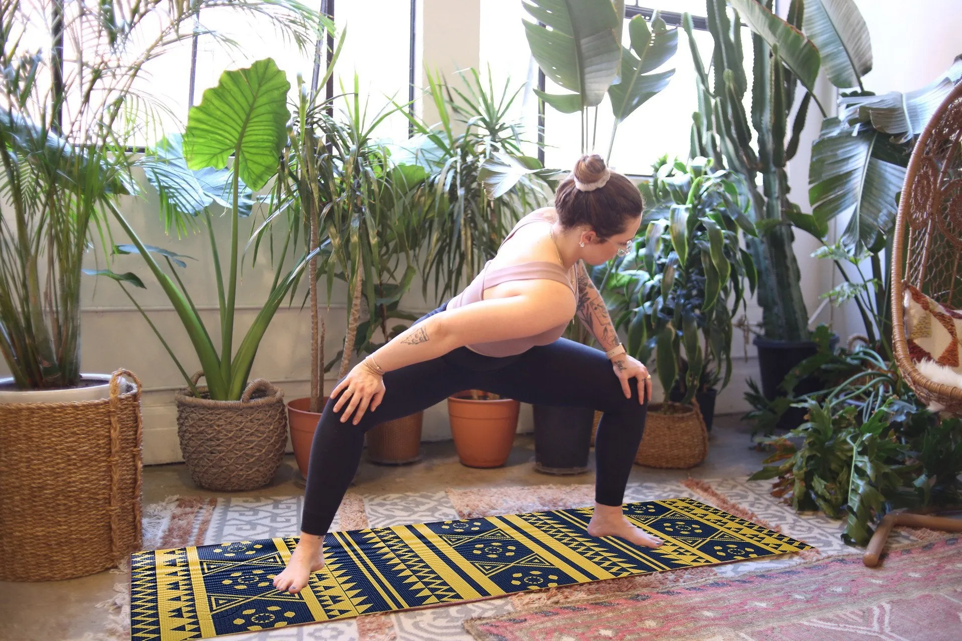 Printed PVC Premium Yoga Mat By Azure Jason