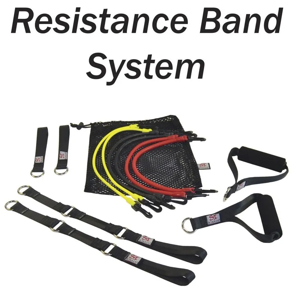 RESISTANCE BANDS | (2) Light Yellow, (2) Medium Black, (2) Heavy Red
