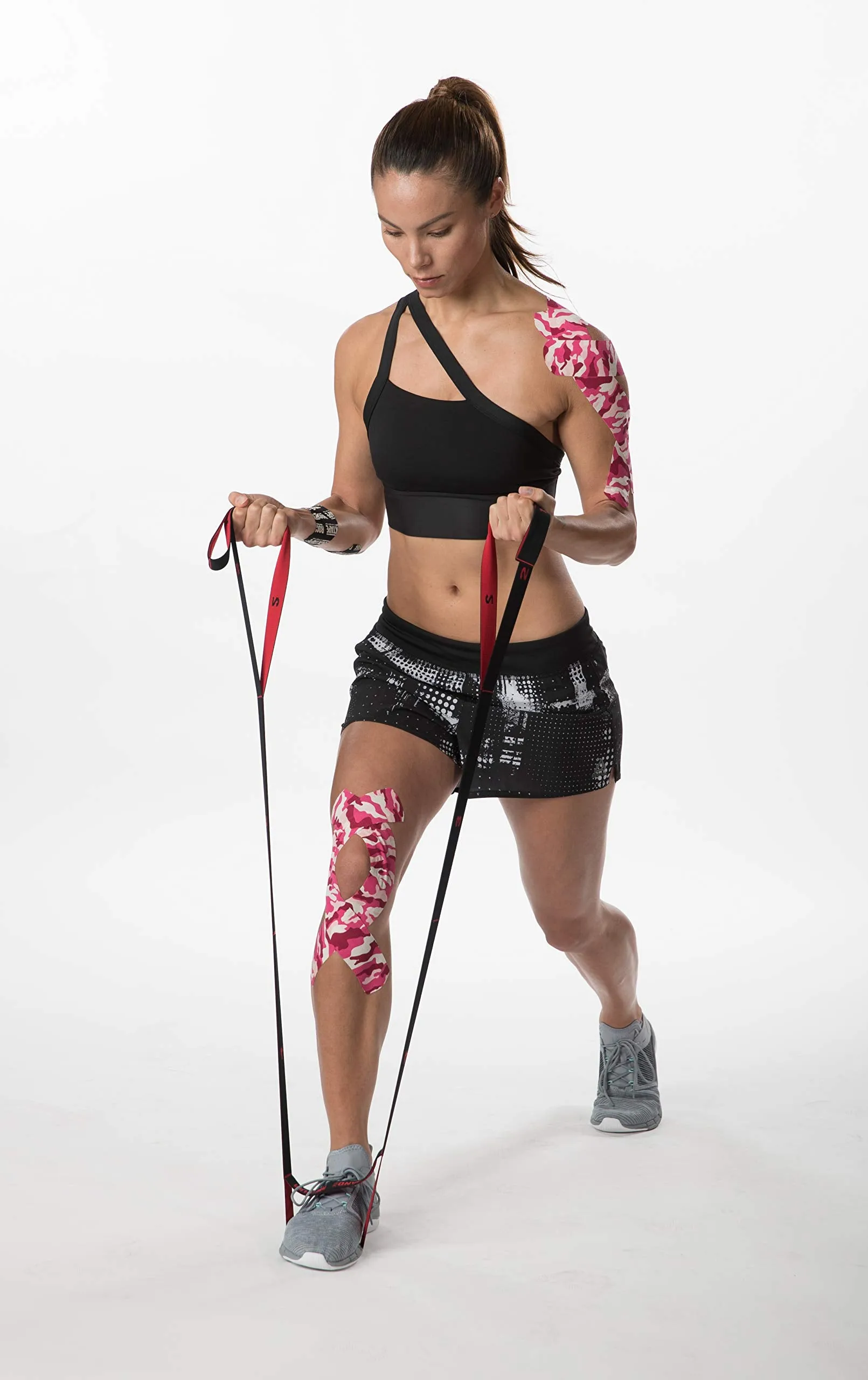RockTape Rockband Flex Ultra-Durable Resistance Bands with Handles and Loops
