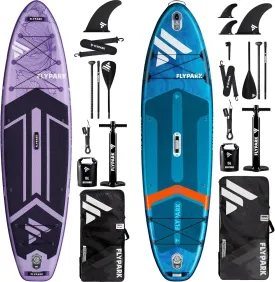 Standard&Family Bundles11'x34 & 11'x35 Inflatable Stand Up Paddle Boards, All Accessories 2, 116L Backpack, Shoulder Strap, 2-Action Pump