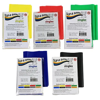 Sup-R Band Latex Free Exercise Band 5-foot Singles