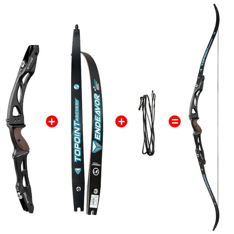 🎯Topoint Endeavor Archery Recurve Bow Riser 25" ILF Riser With Limbs