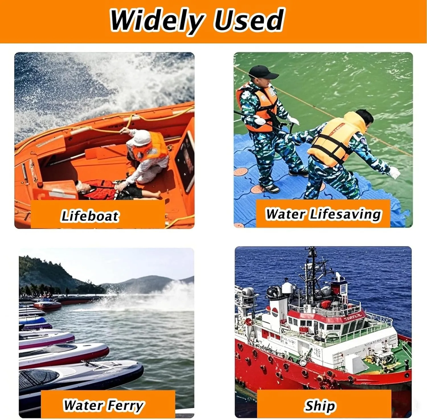 Water Rescue Disc for Adults/Kids, Light Drowning Rescues Float with Symmetrical Groove Easy Grip, Portable Floating Rescue Frisbee for Raft and Boat with 131 Foot Rope(5 Piece)