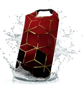 Waterproof Dry Bag,Roll Top Geometric Ombre Small Waterproof Backpack 5L/10L/20L Floating and Lightweight Bags for Kayaking, Boating, Fishing, Swimming and Camping