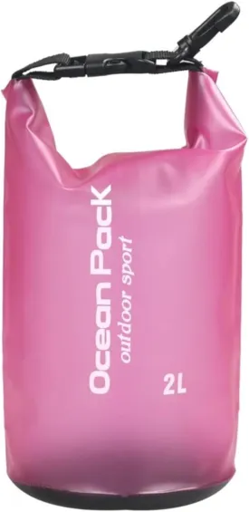YOUGLE Dry Bag Waterproof for Women Men Roll Top Waterproof Backpack Sack Keeps Gear Dry for Kayaking Rafting Boating Swimming Camping Hiking Beach Fishing (Rose)