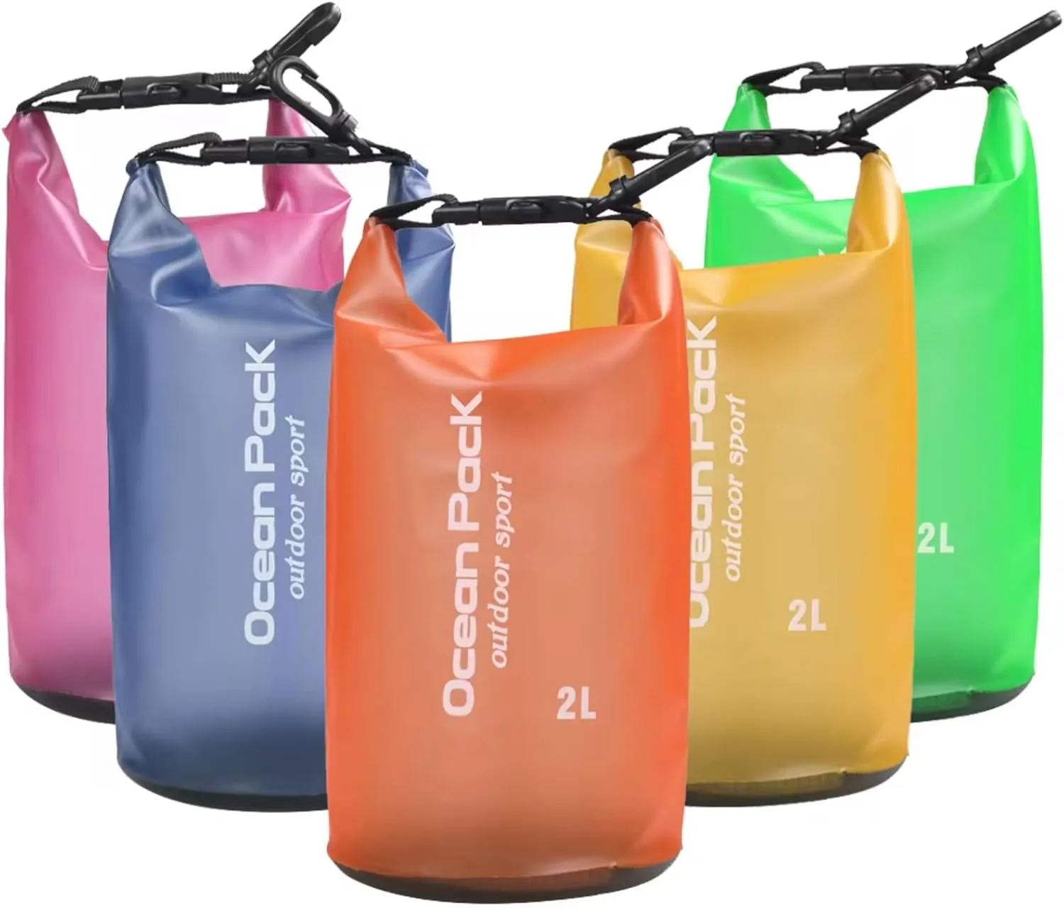 YOUGLE Dry Bag Waterproof for Women Men Roll Top Waterproof Backpack Sack Keeps Gear Dry for Kayaking Rafting Boating Swimming Camping Hiking Beach Fishing (Rose)